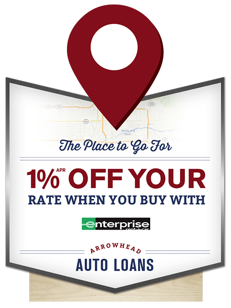 Arrowhead Credit Union - Auto Loans Sign