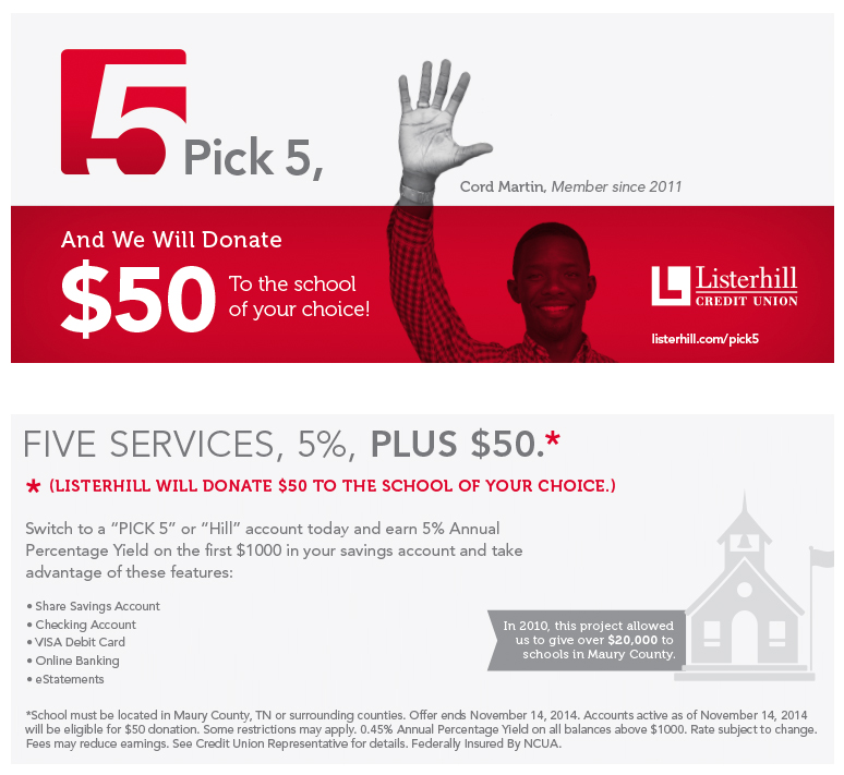 Listerhill Credit Union - Pick 5