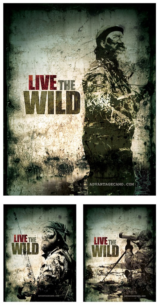 Live The Wild - Advantage Camo - Poster