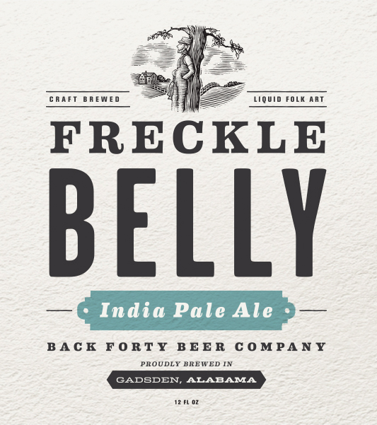 Back Forty Beer Company - Freckle Belly India Pale Ale - Label