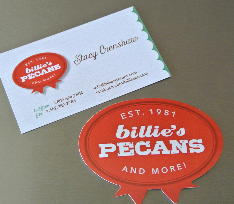 Billie's Pecans - Business Card