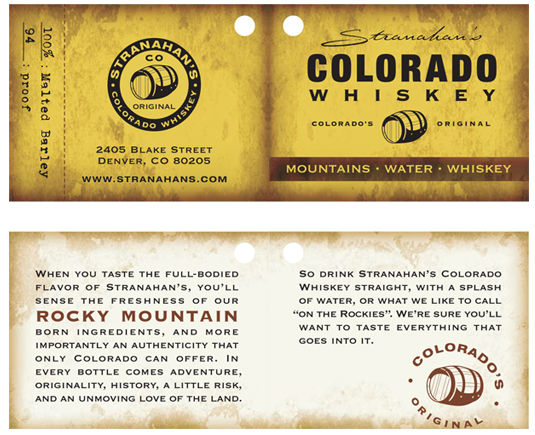 Stranahan's Colorado Whiskey - Tag