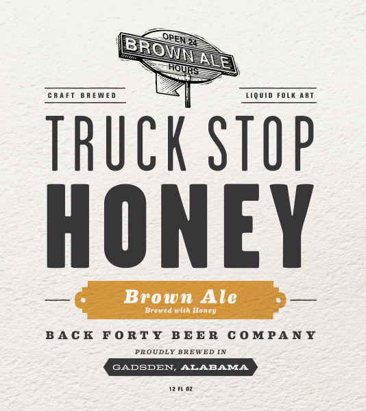 Back Forty Beer Company - Truck Stop Honey - Label