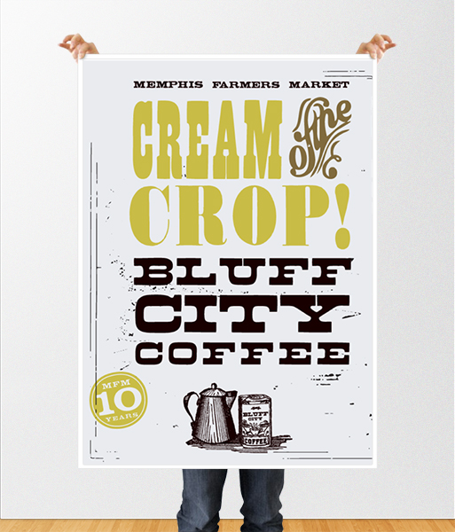 Memphis Farmers Market - Bluff City Coffee Poster